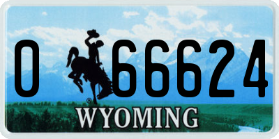 WY license plate 066624