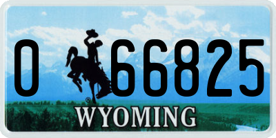 WY license plate 066825