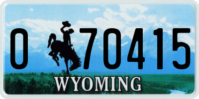 WY license plate 070415