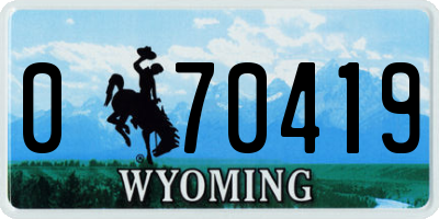 WY license plate 070419