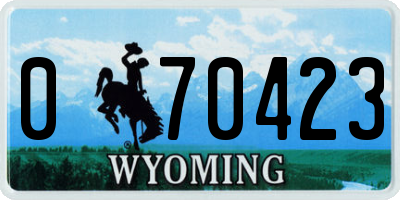 WY license plate 070423