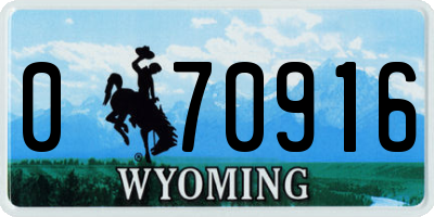 WY license plate 070916