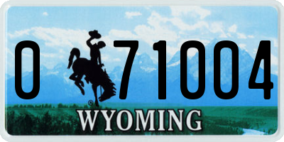 WY license plate 071004