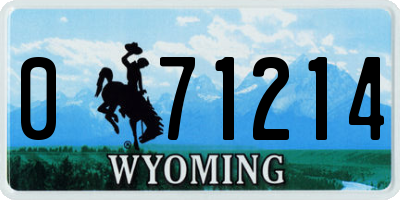 WY license plate 071214