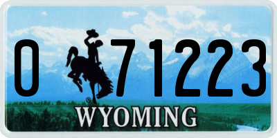 WY license plate 071223