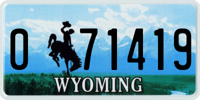 WY license plate 071419