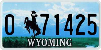 WY license plate 071425