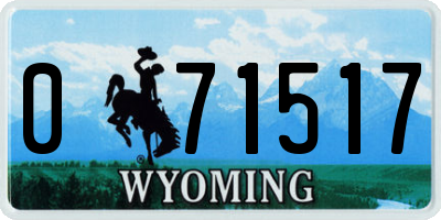 WY license plate 071517
