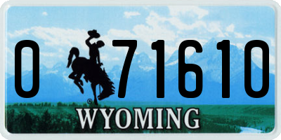 WY license plate 071610