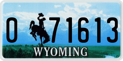 WY license plate 071613