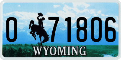 WY license plate 071806