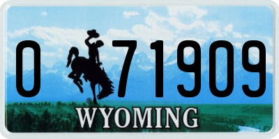 WY license plate 071909