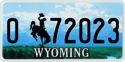 WY license plate 072023