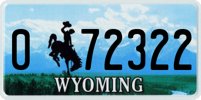 WY license plate 072322