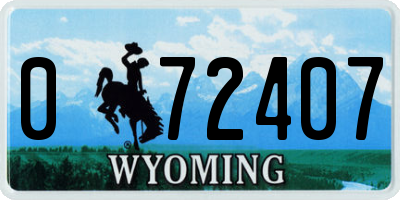 WY license plate 072407