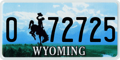 WY license plate 072725