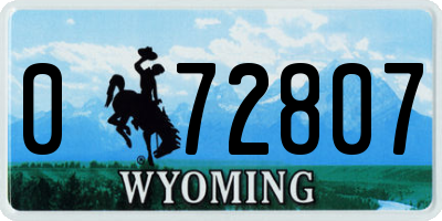 WY license plate 072807