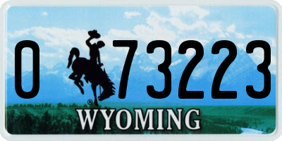 WY license plate 073223