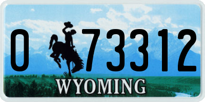 WY license plate 073312