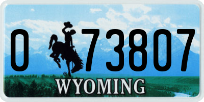 WY license plate 073807