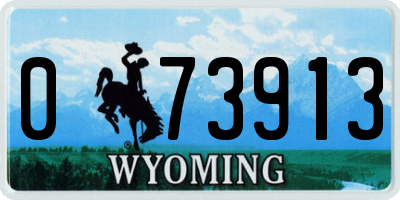 WY license plate 073913