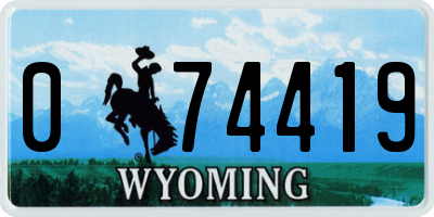 WY license plate 074419