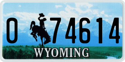 WY license plate 074614
