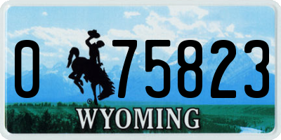 WY license plate 075823