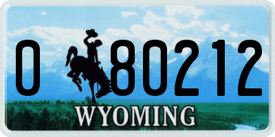 WY license plate 080212
