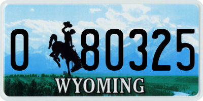WY license plate 080325