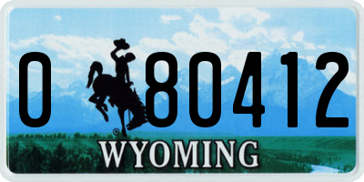 WY license plate 080412