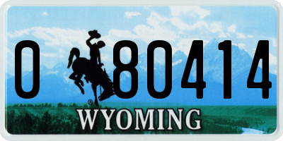 WY license plate 080414