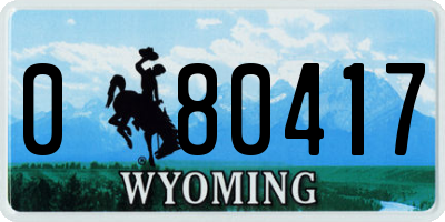 WY license plate 080417