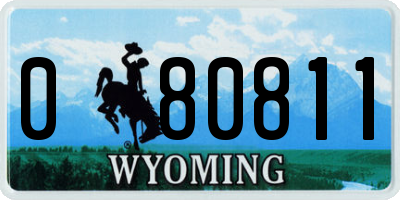 WY license plate 080811