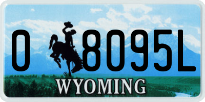 WY license plate 08095L