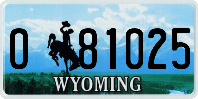 WY license plate 081025
