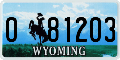 WY license plate 081203