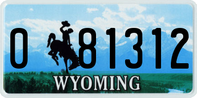 WY license plate 081312