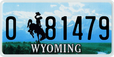 WY license plate 081479