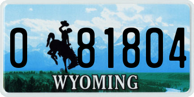 WY license plate 081804