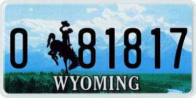 WY license plate 081817