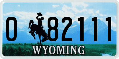 WY license plate 082111