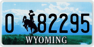 WY license plate 082295