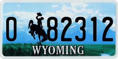 WY license plate 082312