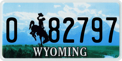 WY license plate 082797