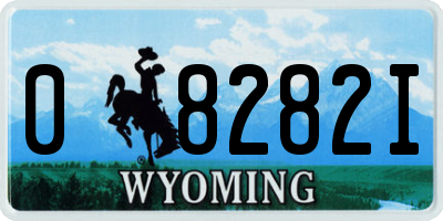 WY license plate 08282I