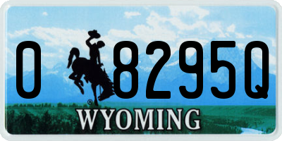 WY license plate 08295Q
