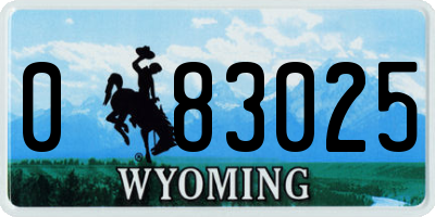 WY license plate 083025
