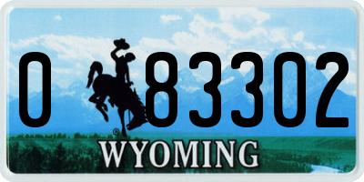 WY license plate 083302