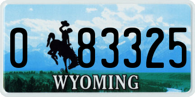 WY license plate 083325